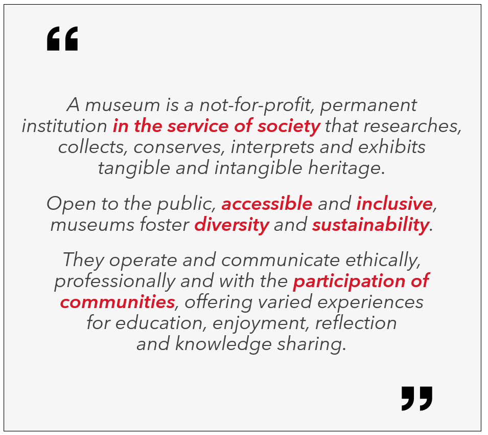 ICOM definition museum